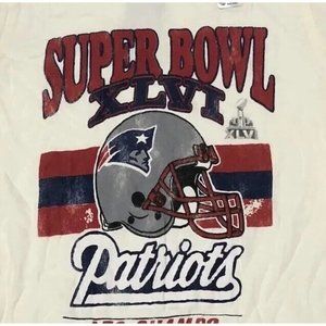 NEW Junk Food New England Patriots Women‎ SZ Small Shirt NFL Super Bowl 2012 NWT